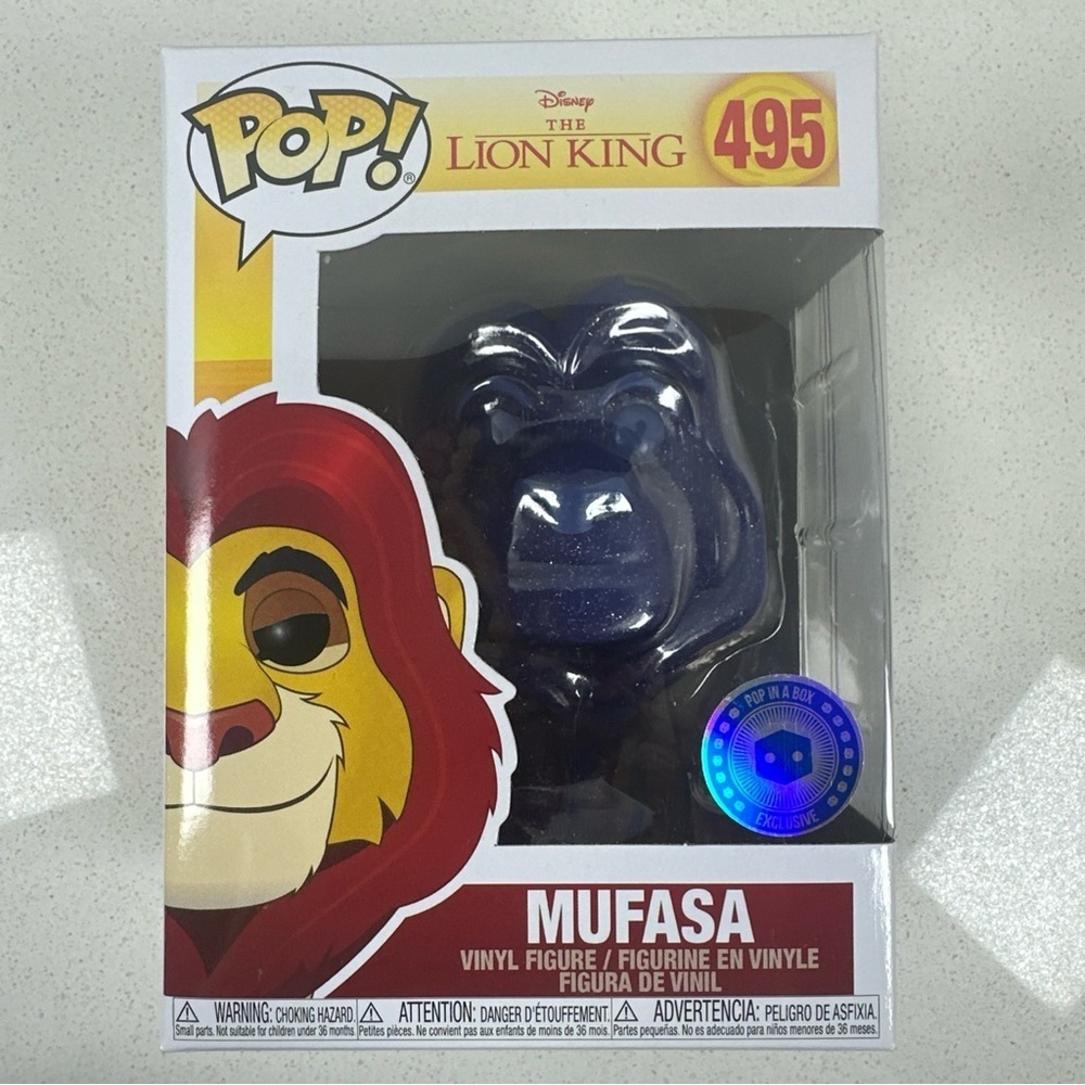 Funko Pop! Lion King Mufasa #495 Pop In A Box Exclusive Vinyl Figure